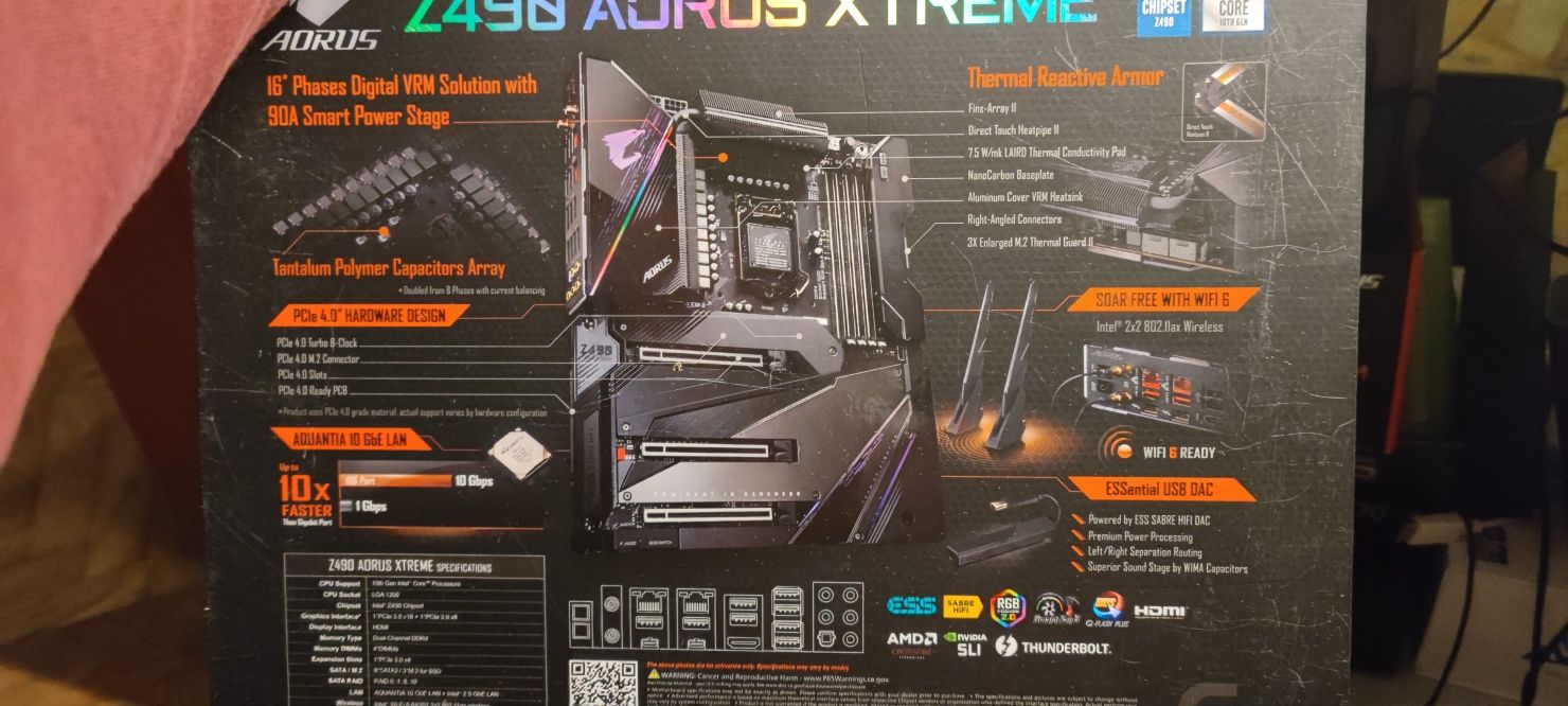 Комп на Aorus Xtreme z490/ i9-11900KF/ 64RAM-4000/ 750W/ be quiet СРО