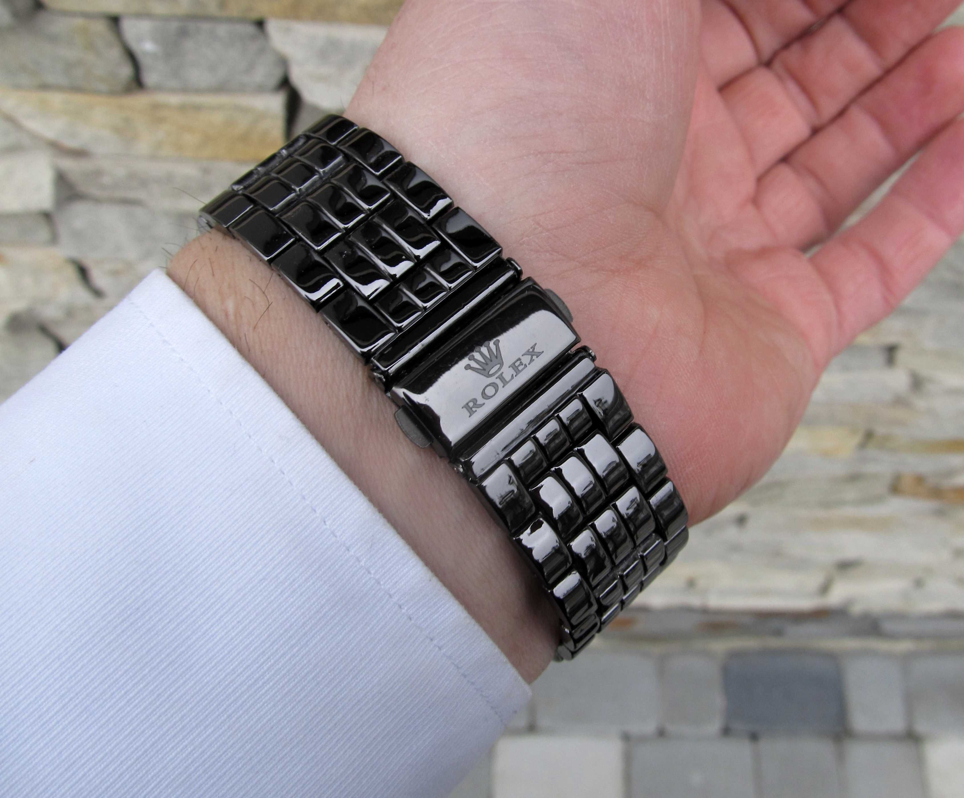 Суперкрутий кварцевий наручний чоловічий годинник Rolex 3 кольори