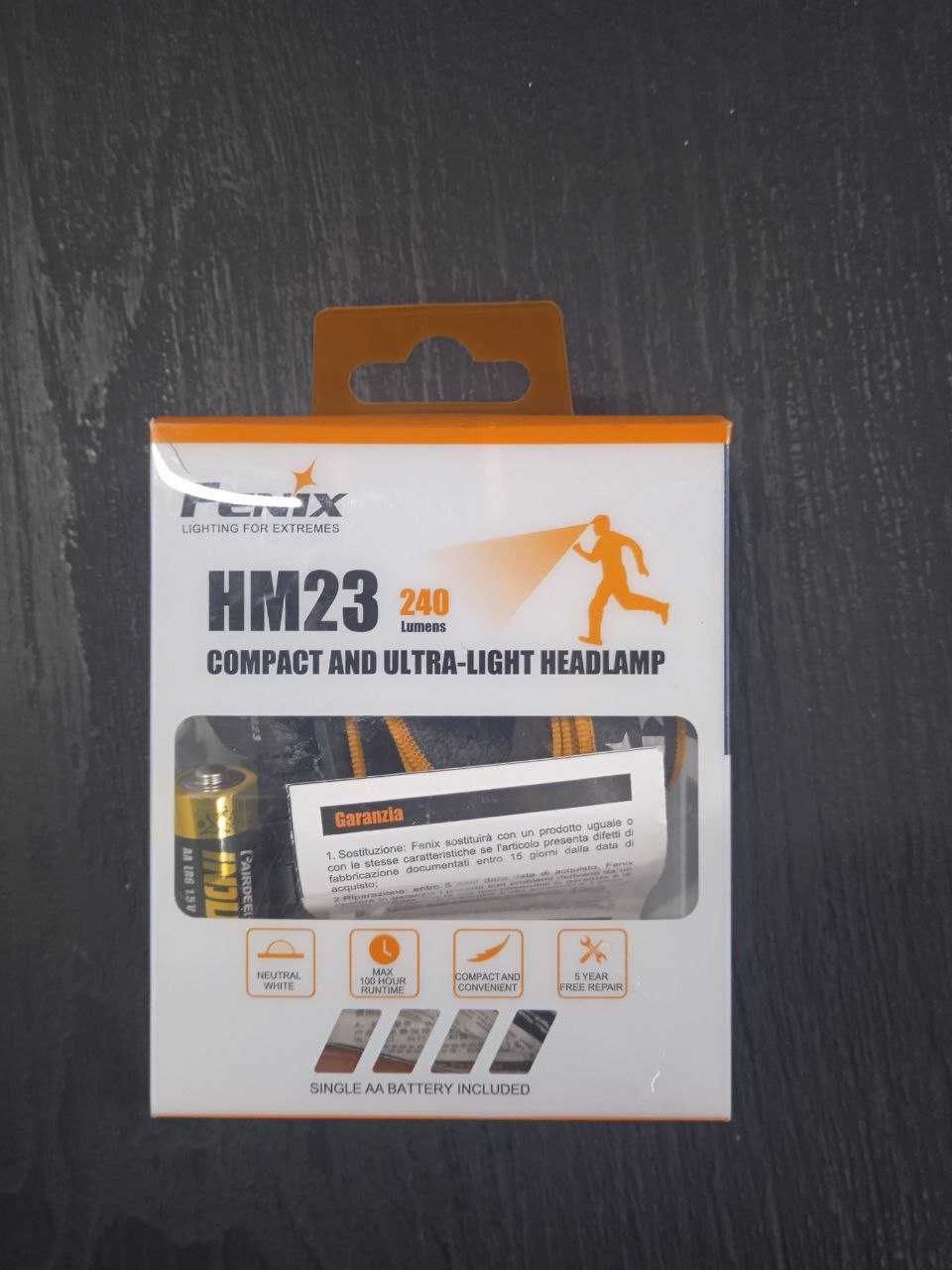 Налобний ліхтар Fenix HM23 + подарунок
