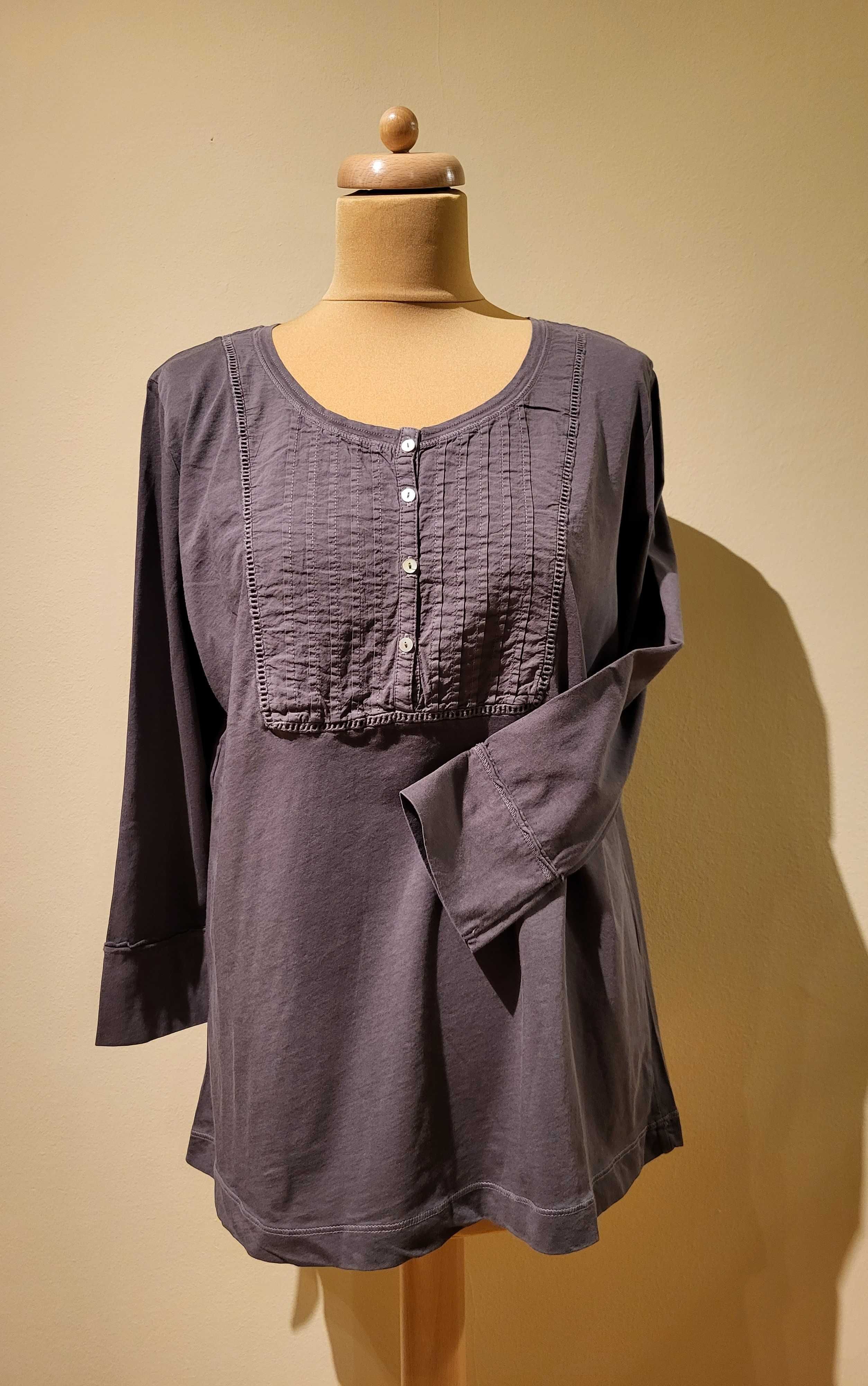 Bluzka typu T-shirt H&M – brązowy/brunatny - nowa