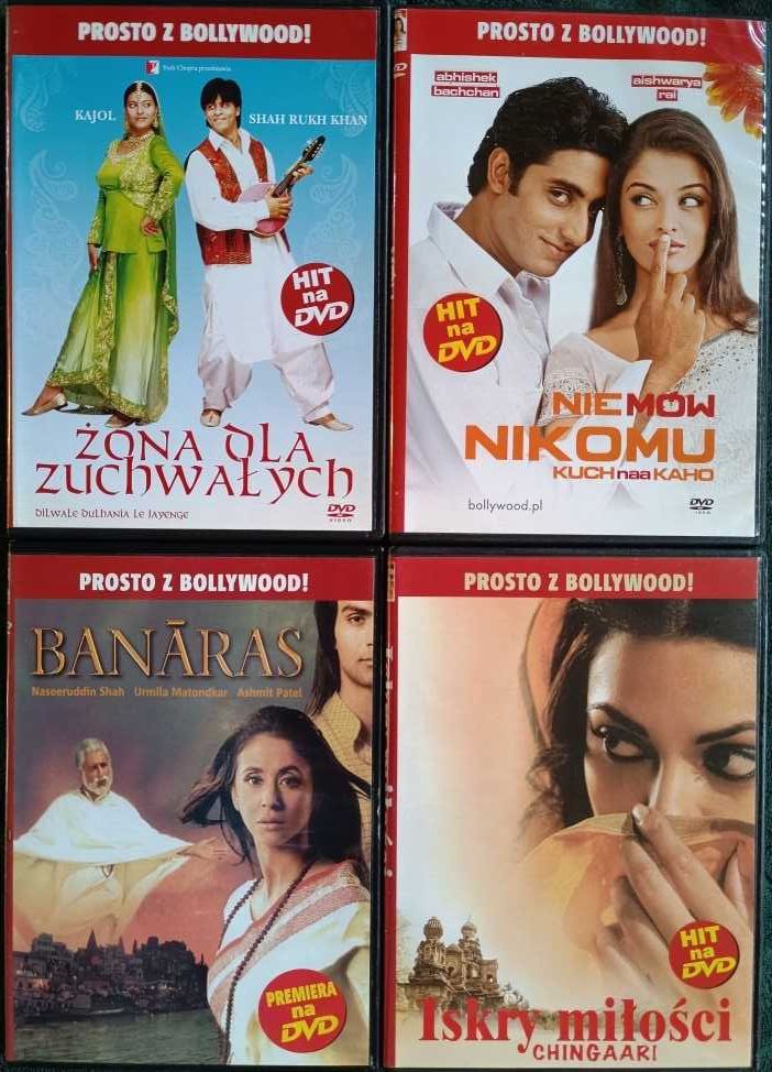 Bollywood - kolekcja filmów "Prosto z Bollywood" 4 szt