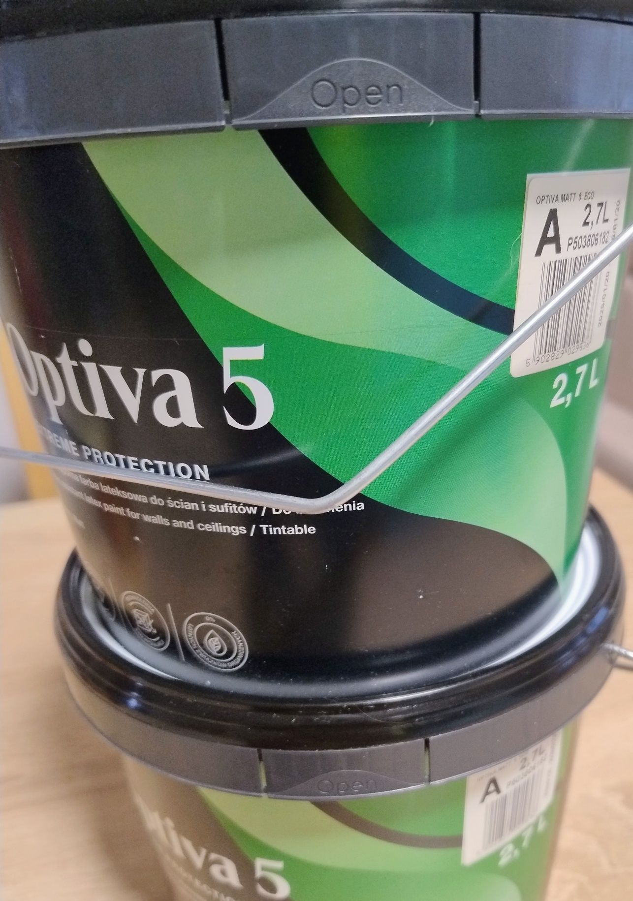 NOWA farba lateksowa Tikkurila Optiva Mat 5 Eco 2,7l baza plamoodporna