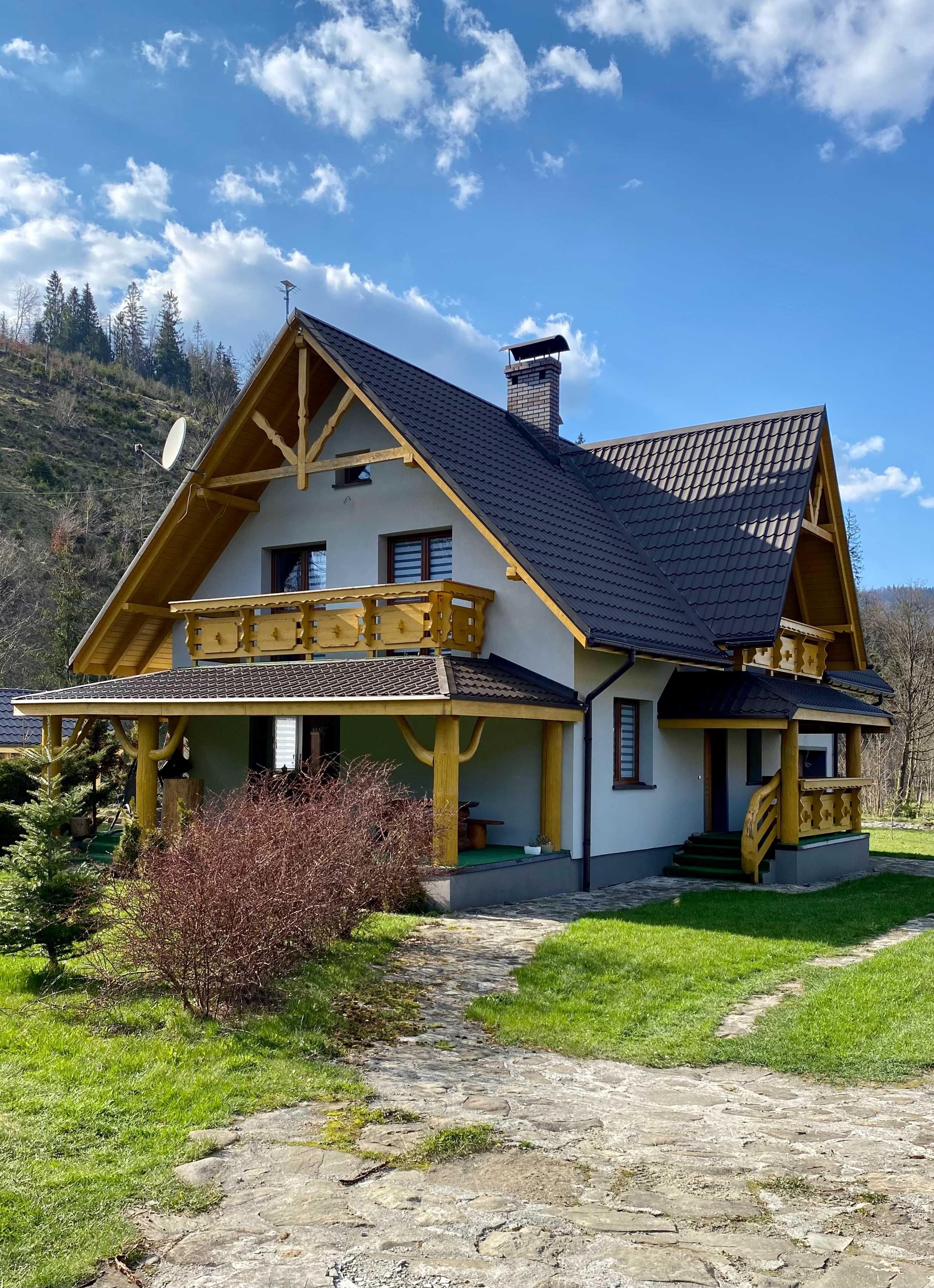 chata domek w górach na wynajem z balią ogrodową