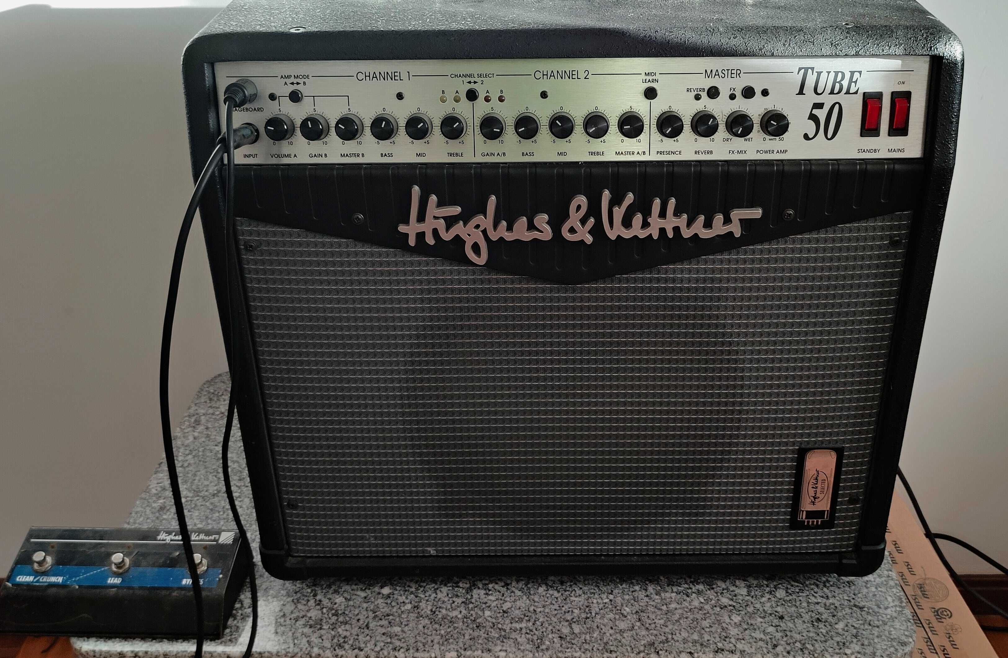 amplificador de guitarra hughes e kettner tube 50