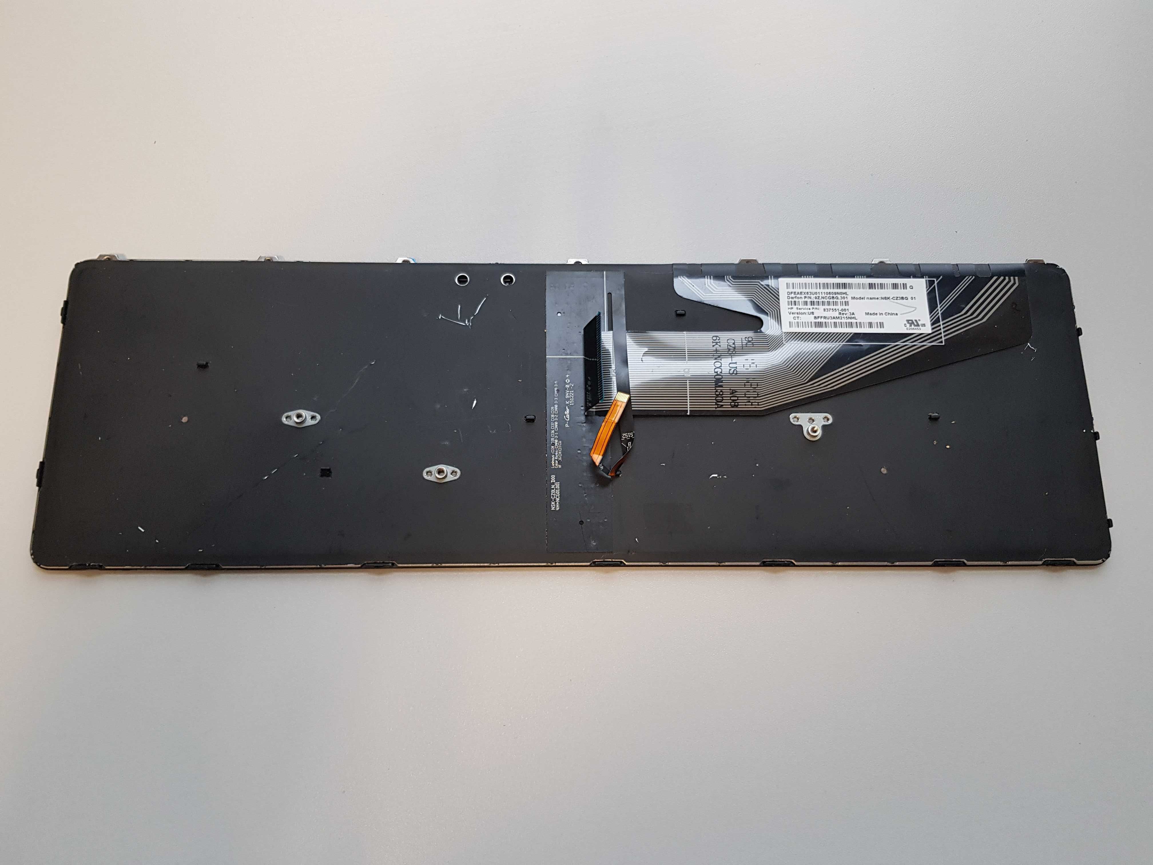 Oryginalna podświetlana klawiatura do HP ProBook 450/455/470 G3 G4