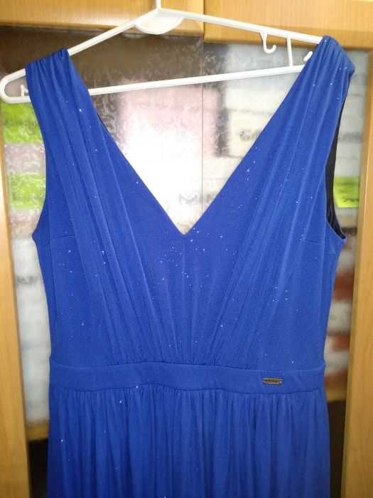 Sukienka na wesele long elegancka nowa 40 a 42 L dluga habrowa brokat
