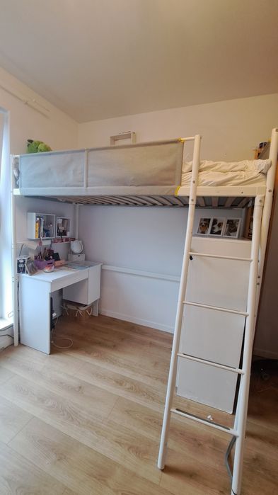 Łóżko piętrowe Ikea z materacem jak nowy