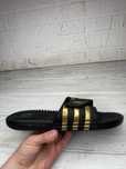 Акция черные удобные мужские шлепки adidas adissage