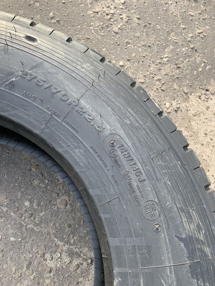 Шини нові 275/70 R22.5 Bridgestone W958 2022 рік 275 70 22.5
