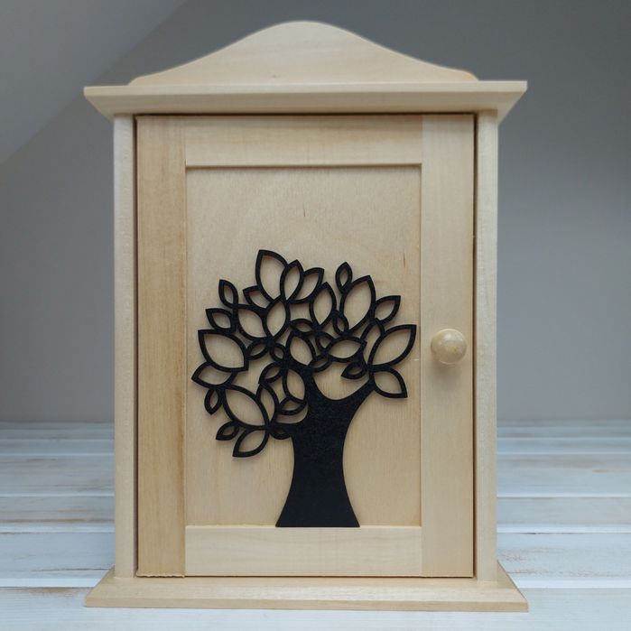 Szafka Na Klucze Do Przedpokoju Drewniana Skrzynka Drzewko