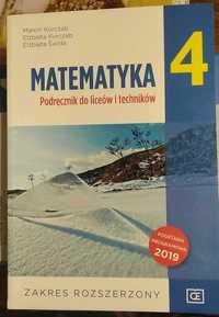 Podręcznik do liceów i techników ,,Matematyka 4"Wyd.Pazdro