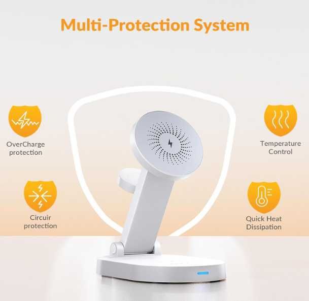 iDsonix 3w1 ładowarka indukcyjna szybka bezprzewodowa