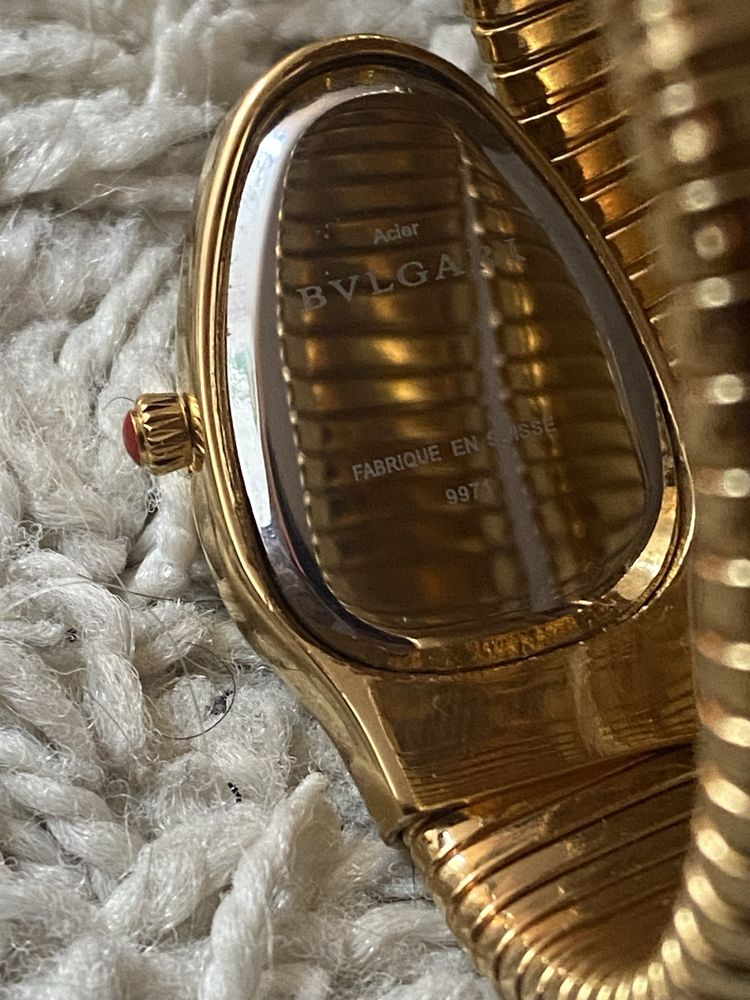 Złoty srebrny zegarek Bulgari damski Serpenti bizuteria BVLGARI