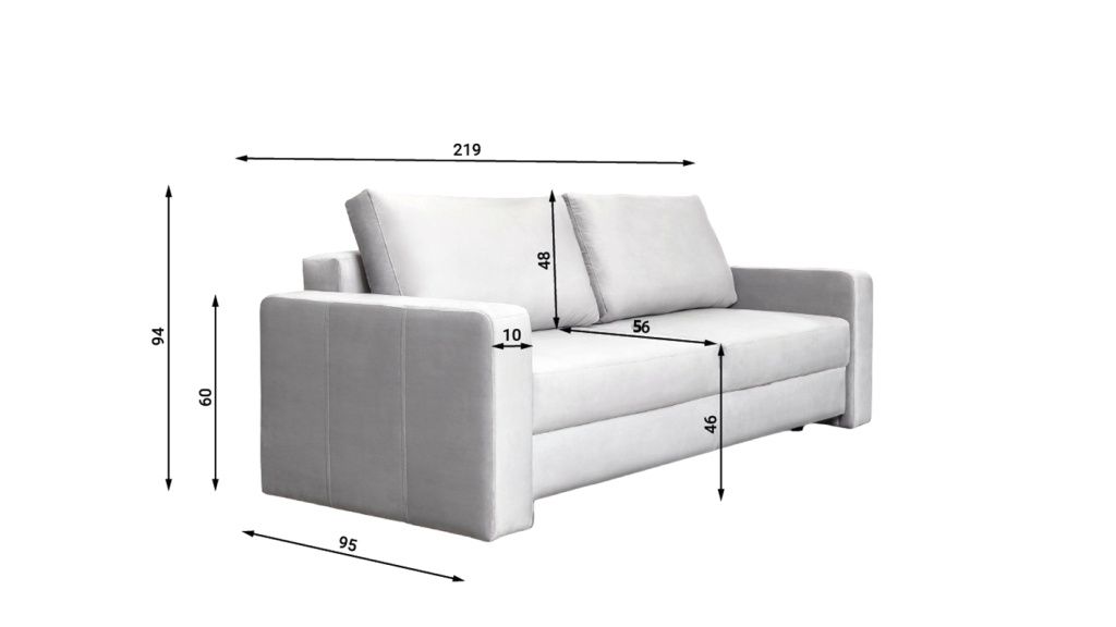 Sofa z funkcją spania Rock