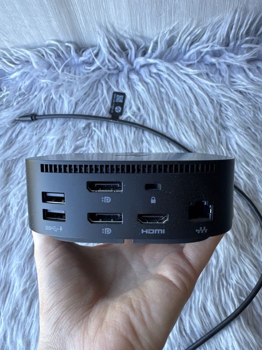 Zestaw Stacji Dokującej HP USB-C HP G5 HSN-IX02 + Zasilacz 120 W 4K
