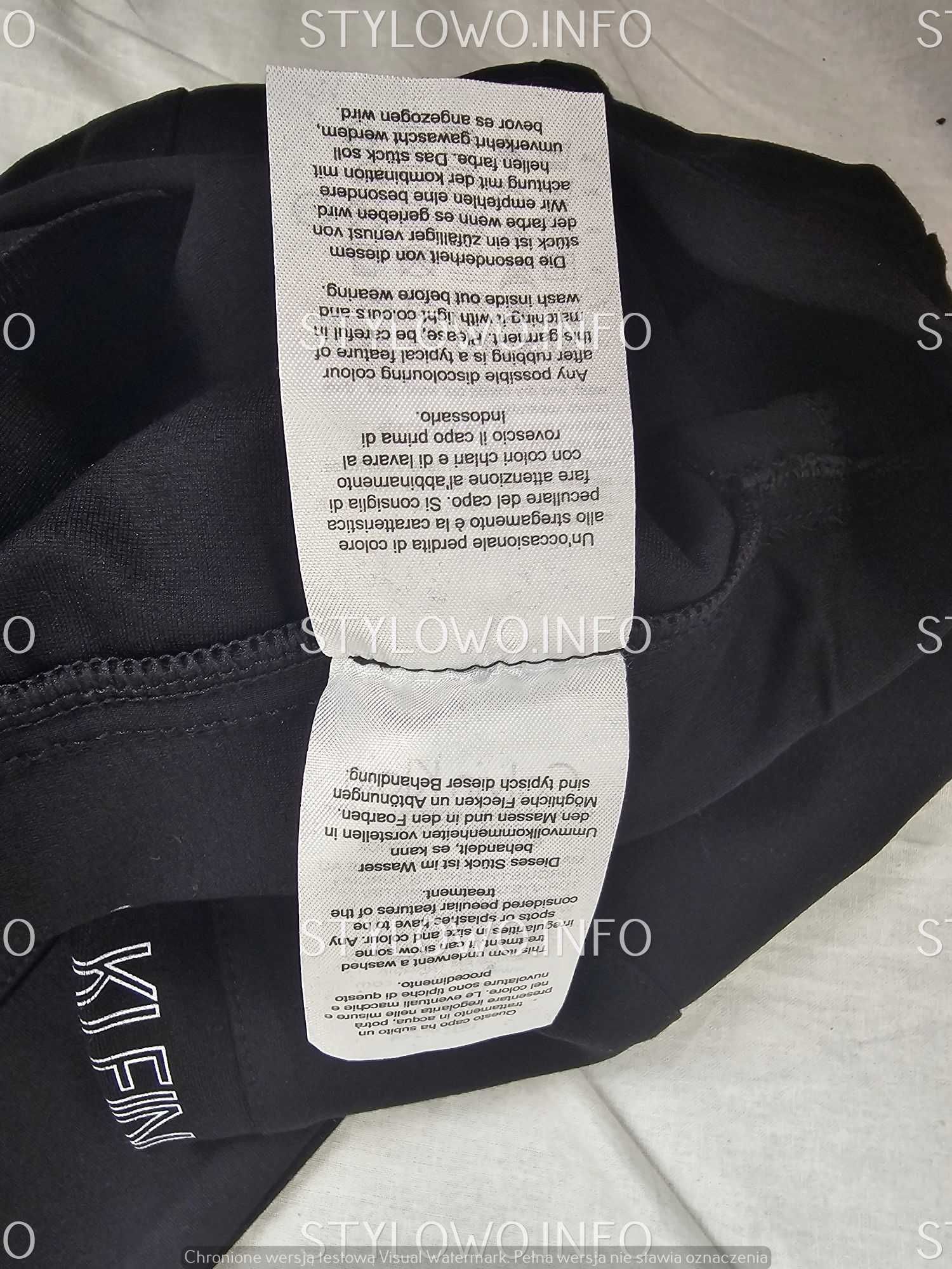 Legginsy Calvin Klein nowość spodnie damskie czarne lampas