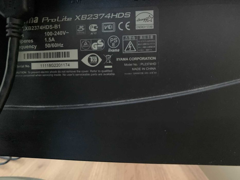 Монітор iiyama ProLite XB2374HDS IPS