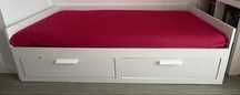 BRIMNES Cama Ikea indiv/dupla c/2 gav, branco