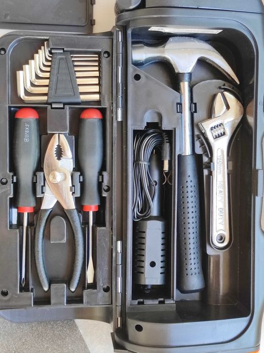 Kit mala ferramentas auto lanterna emergência ACP anos 80/90 (novo)