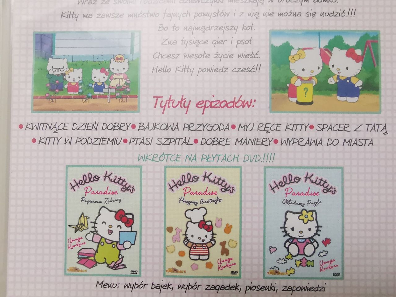 Bajka Hello Kitty płyta DVD zestaw