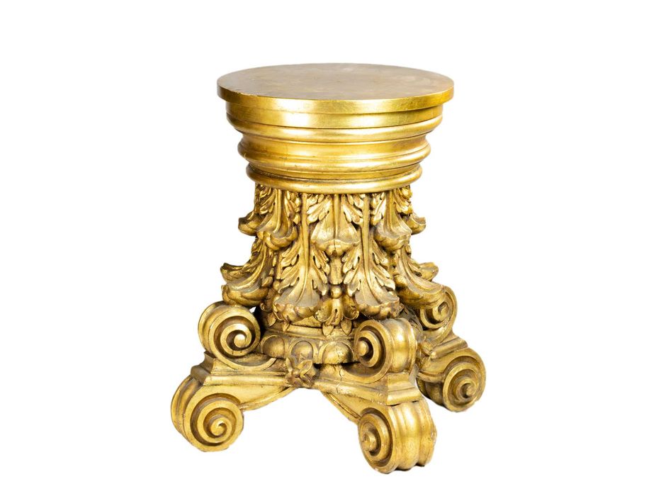 Coluna pedestal dourado Barroco | século XIX