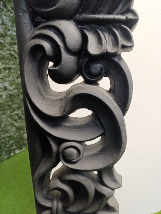 Duże lustro z czarną ramą 177/90cm