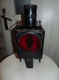 Stara lampa naftowa kolejowa,industrial,vintage
