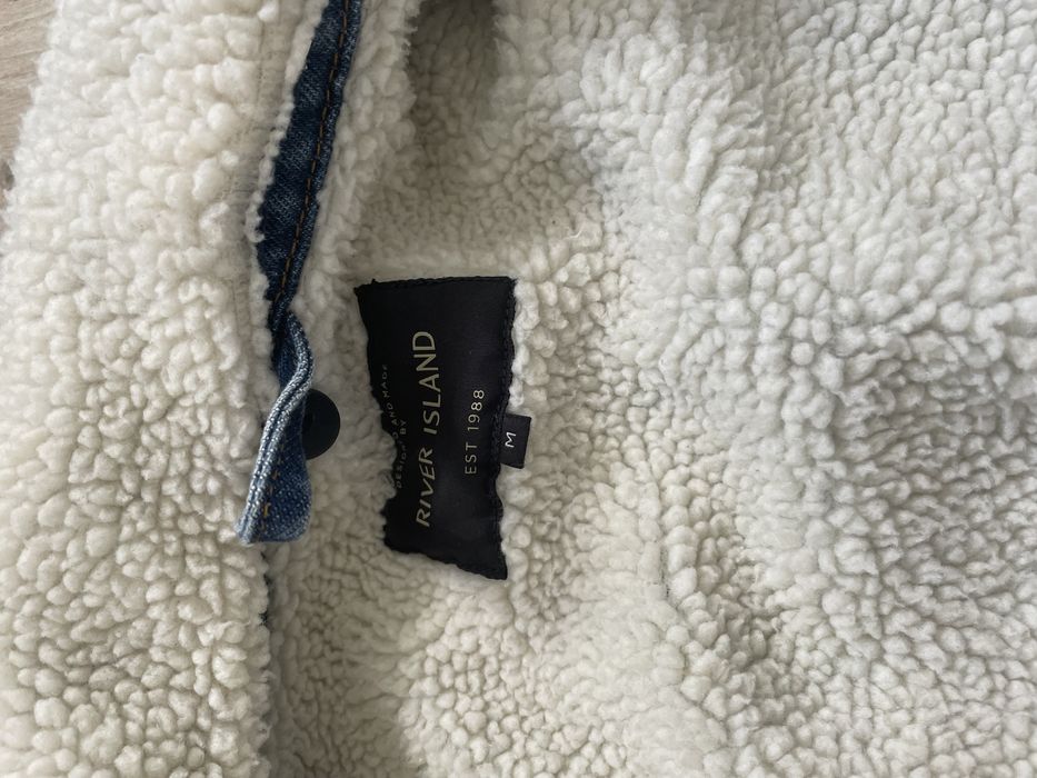 Джинсовка River Island M утеплена хутром холодні осінь весна