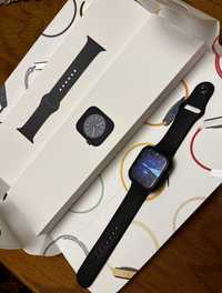 Jak Nowy! Apple Watch series 8 GPS 45mm czarny Midnight + Etui
