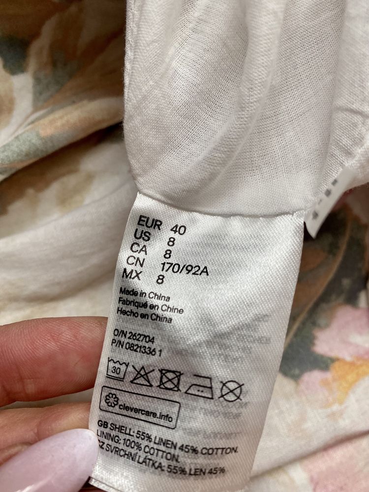 H&M sukienka len 40 L
