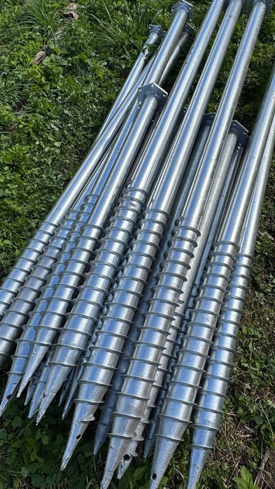 Геопалі геошуруп + гвинтові сваї • свайный фундамент