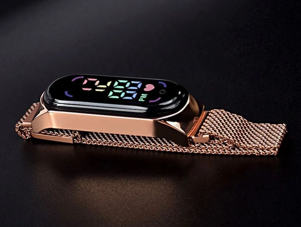 Nowy zegarek damski różowe złoto opaska Rose Gold magnetycz