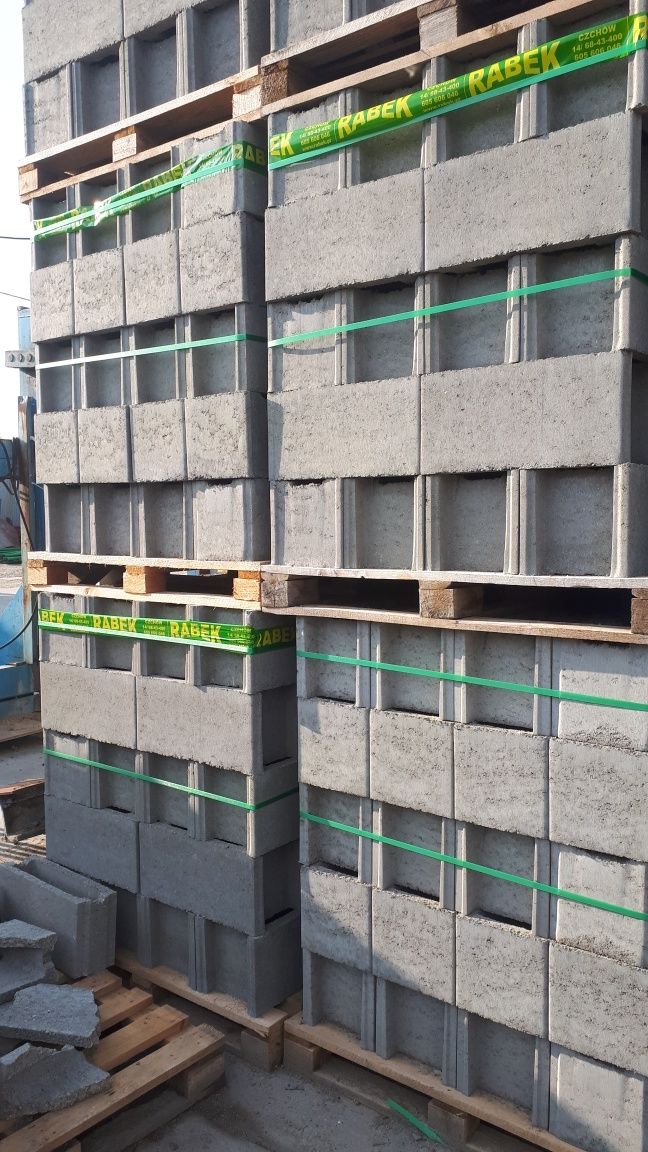 Pustaki szolunkowe murarskie bloczek betonowy   szalunek