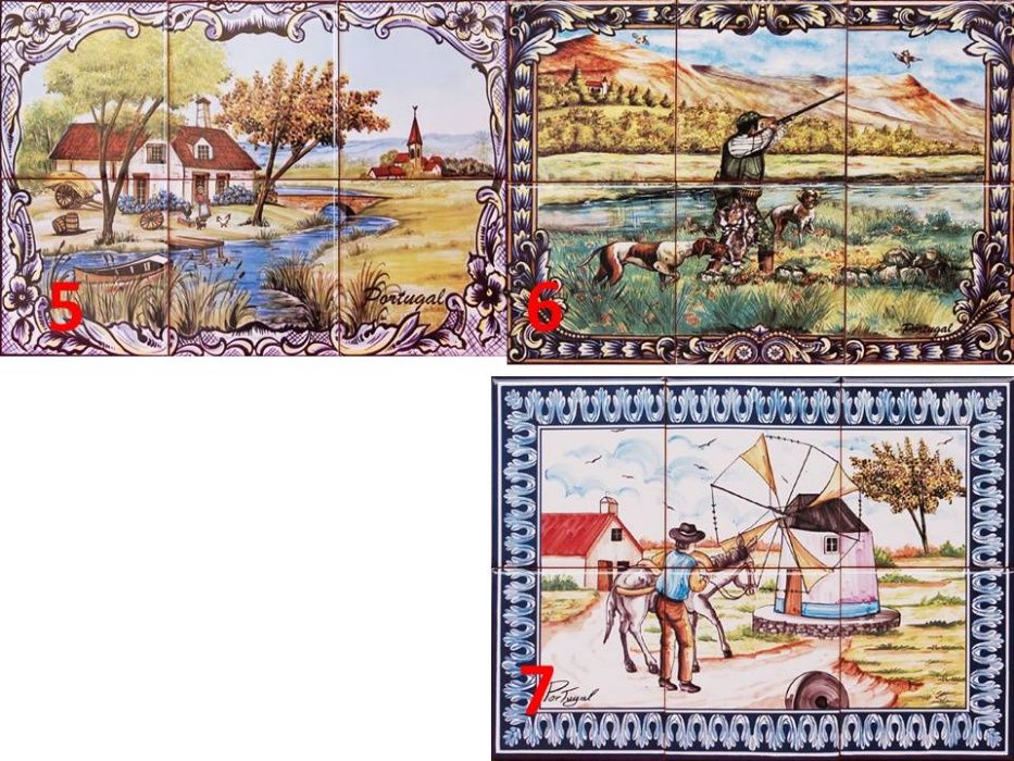 Quadros Painel de Azulejos 30x20CM Imagem Paisagens ENTREGA IMEDIATA