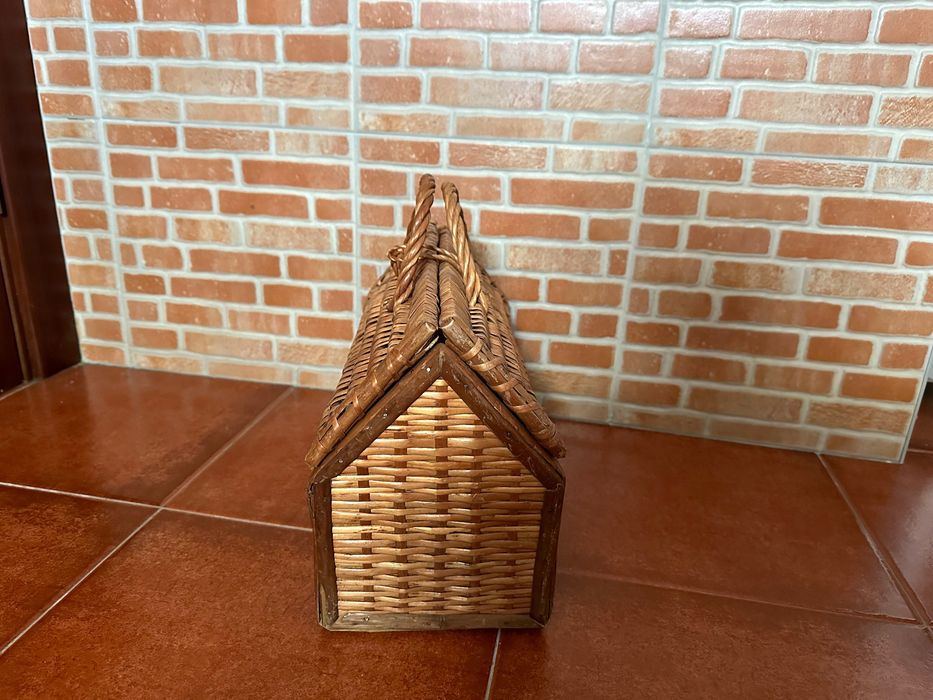 Lancheira Piquenique em Vime - Vintage