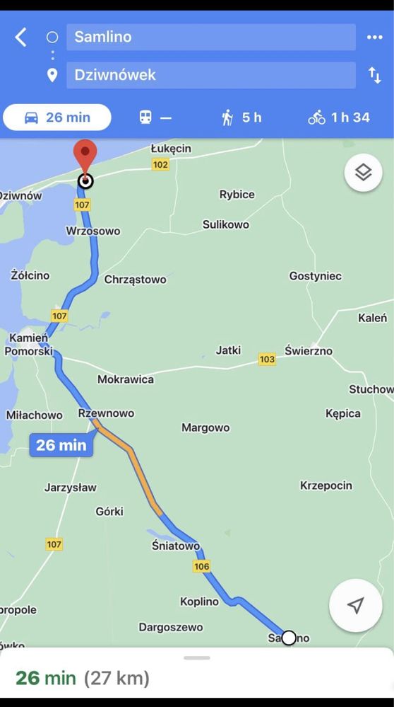 Działka Samlino 25minut od Morza!