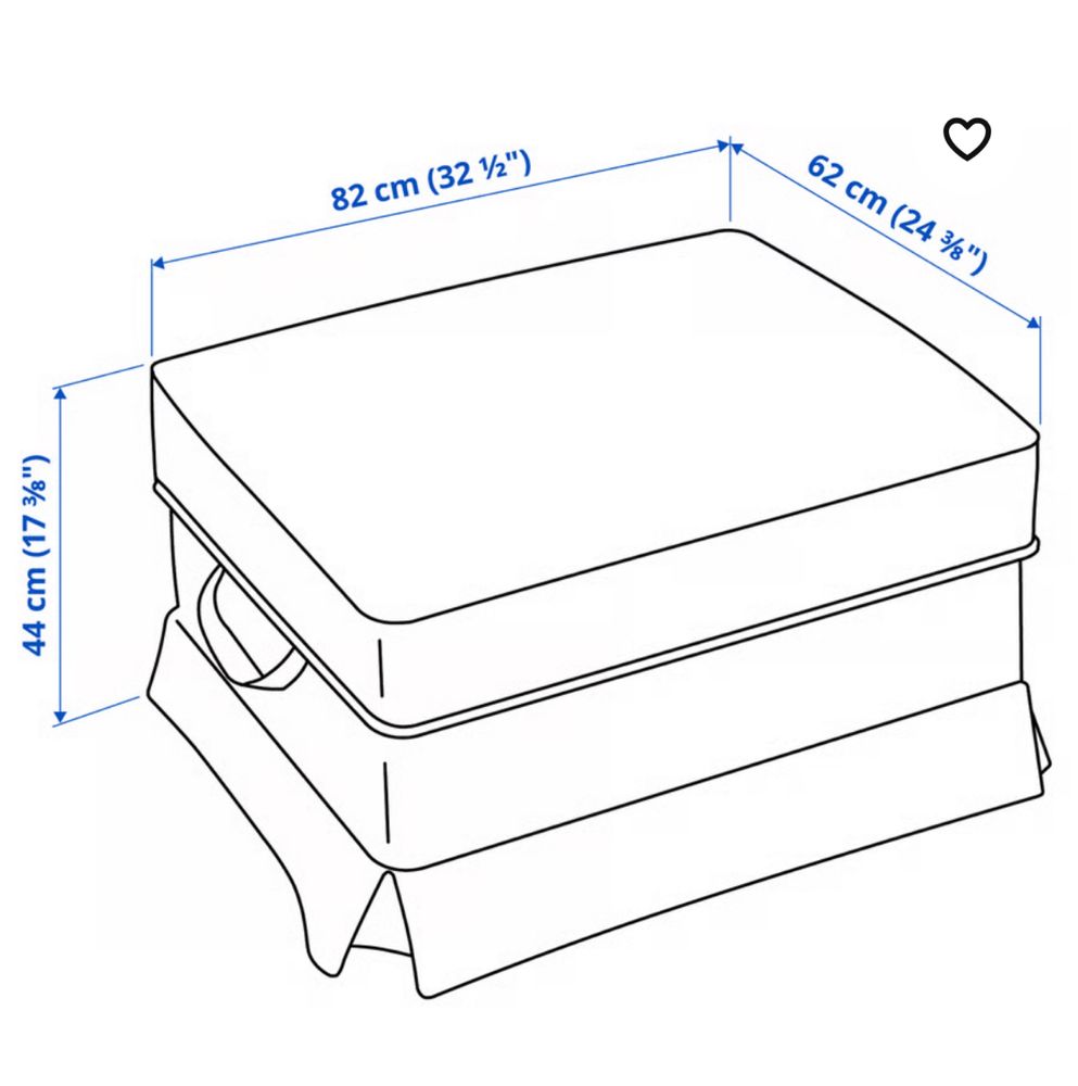 Podnóżek ze schowkiem IKEA