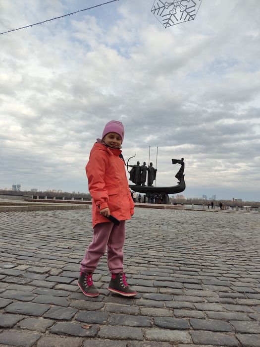 Зимова куртка Reima 128, парка лосось