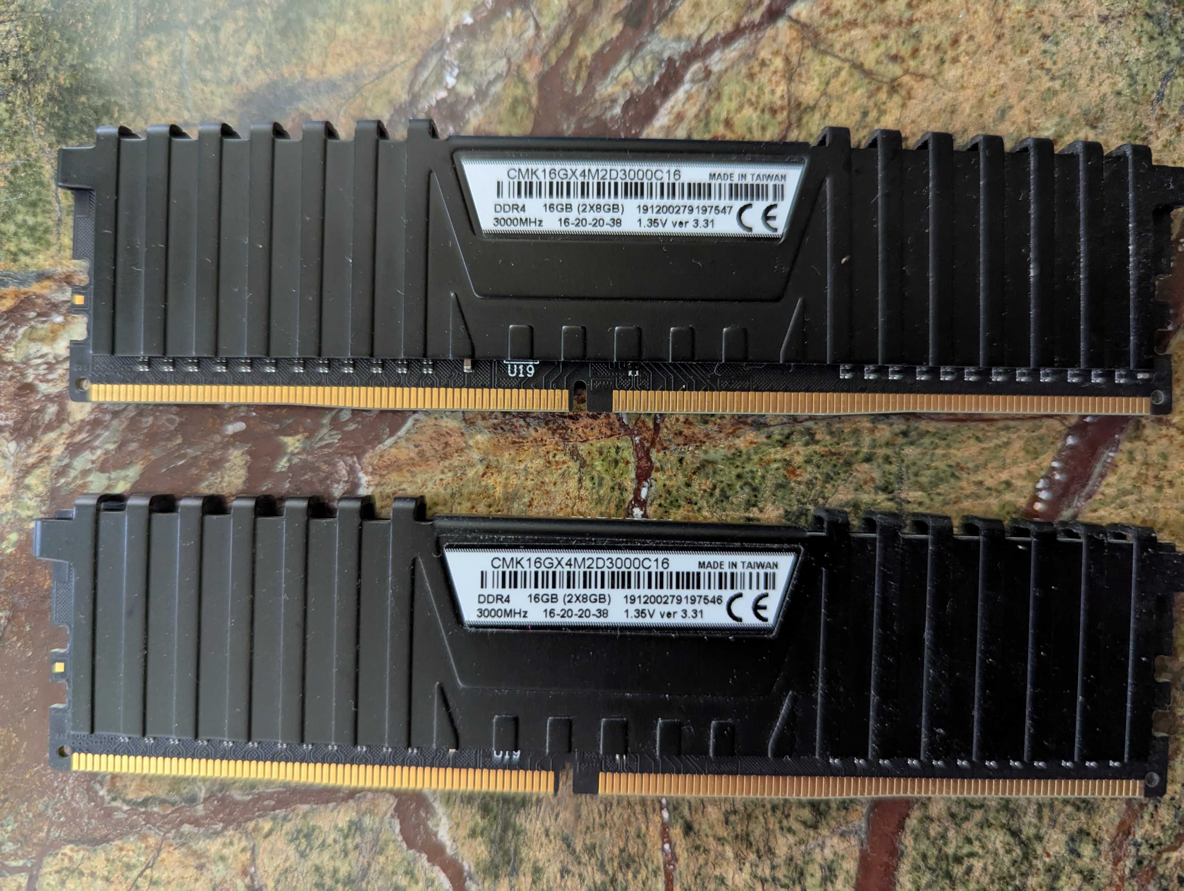 Corsair DDR4-3000 16GB (2x8) Vengeance LPX Black