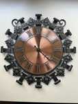 Metalowy zegar scienny vintage