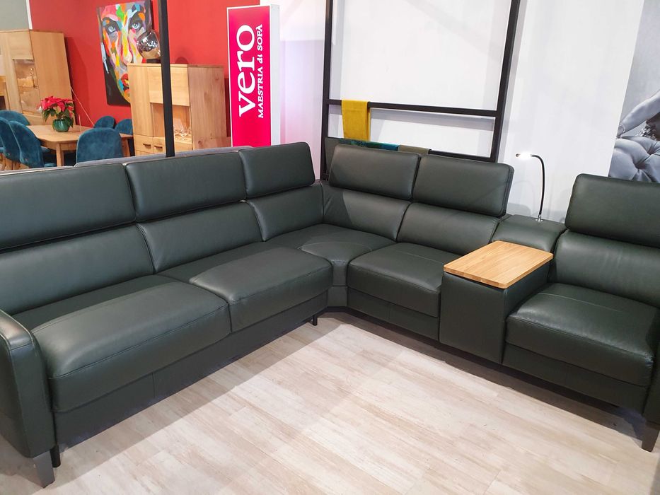 Narożnik Tulipano skórzany z funkcją VERO Black Days zakup BEZ VAT