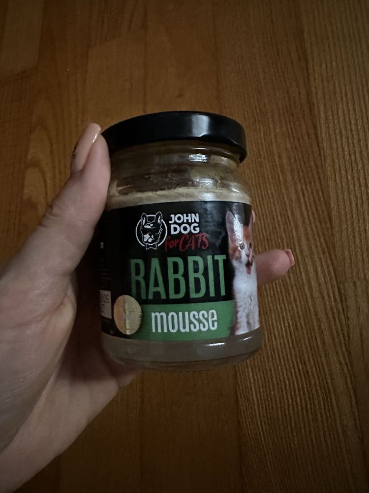 John Dog for Cats – Rabbit Mousse Kitten 190g – 1 sztuka