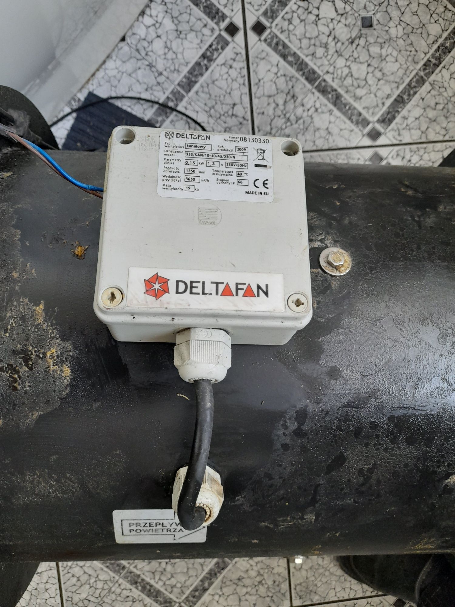 Wentylator kanałowy Deltafan 355 230V