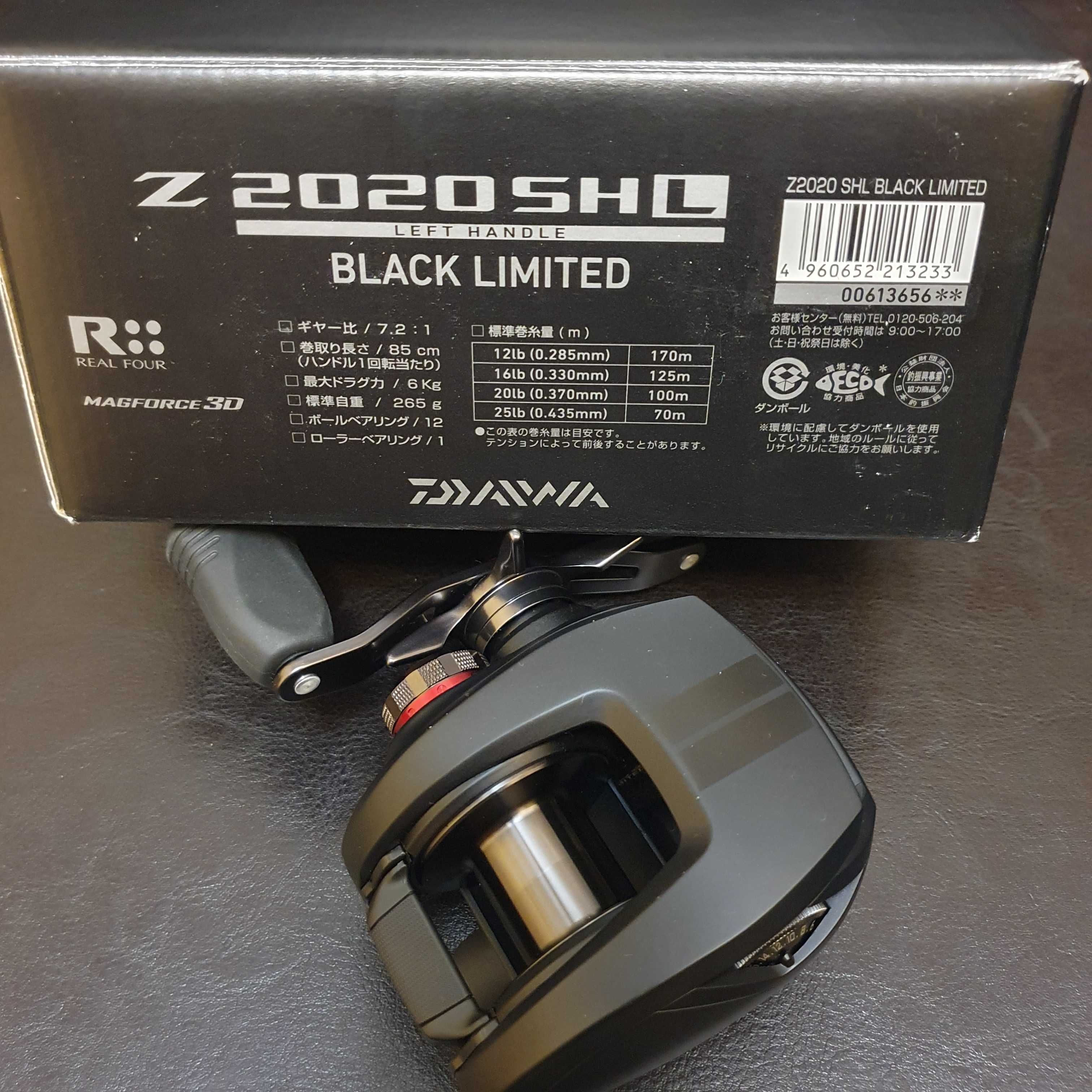 Мультиплікатор DAIWA Z 2020 SHL BLACK Limited. Лiворука. Нова.