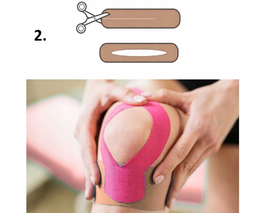 Taśma Kinezjologiczna Tape Kinesiotaping do Kolana Twarzy Plaster 5m