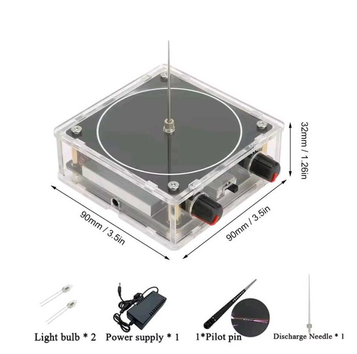 Музична Котушка Тесла Колонка з Bluetooth, генератор блискавок