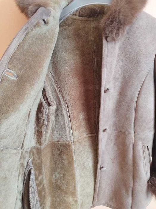 kożuch z owczej skóry