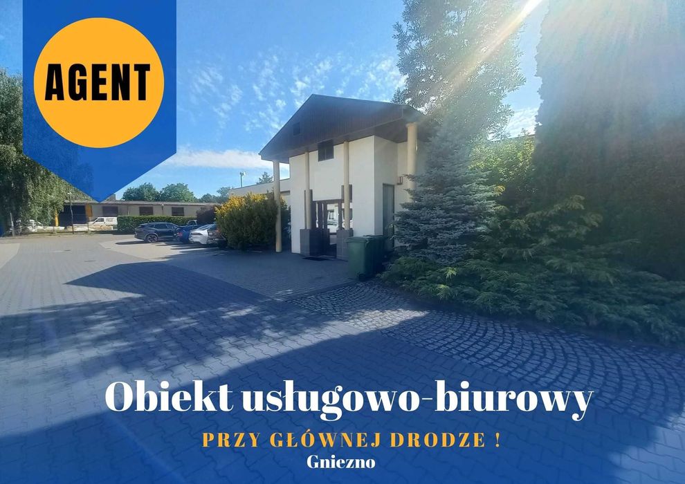 Budynek biuro-usługowy przy głównej ulicy + parking