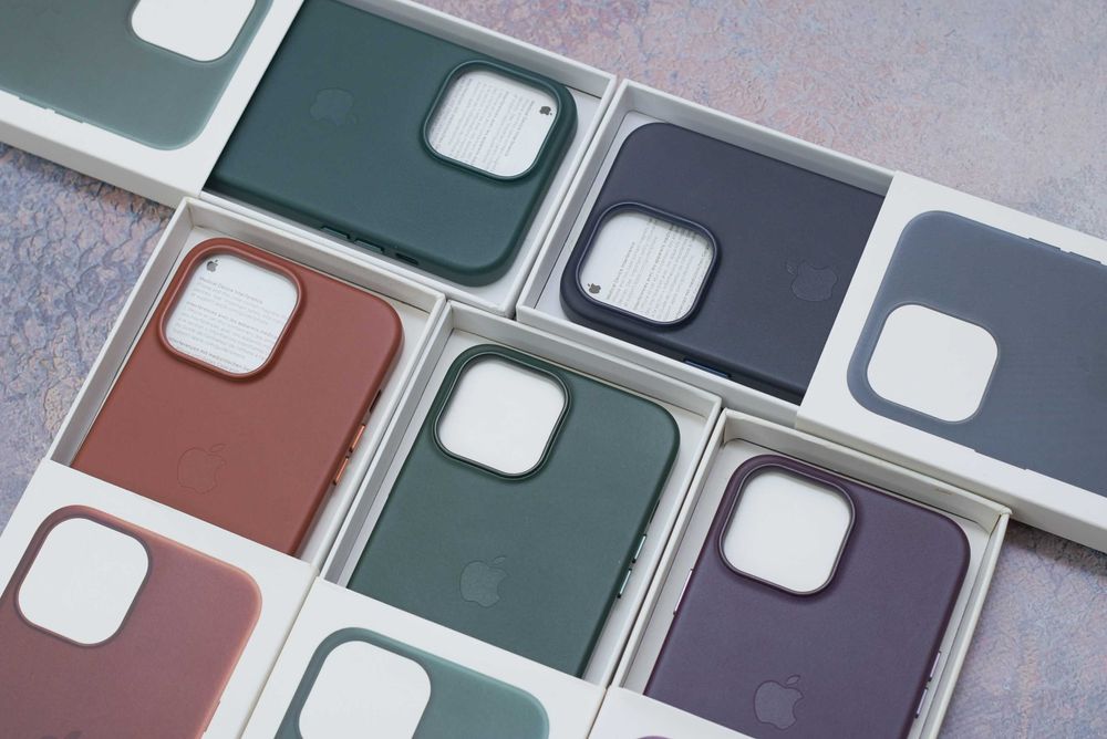 Официальный чехол кожаный Leather Case iphone 11-14 pro max Magsafe