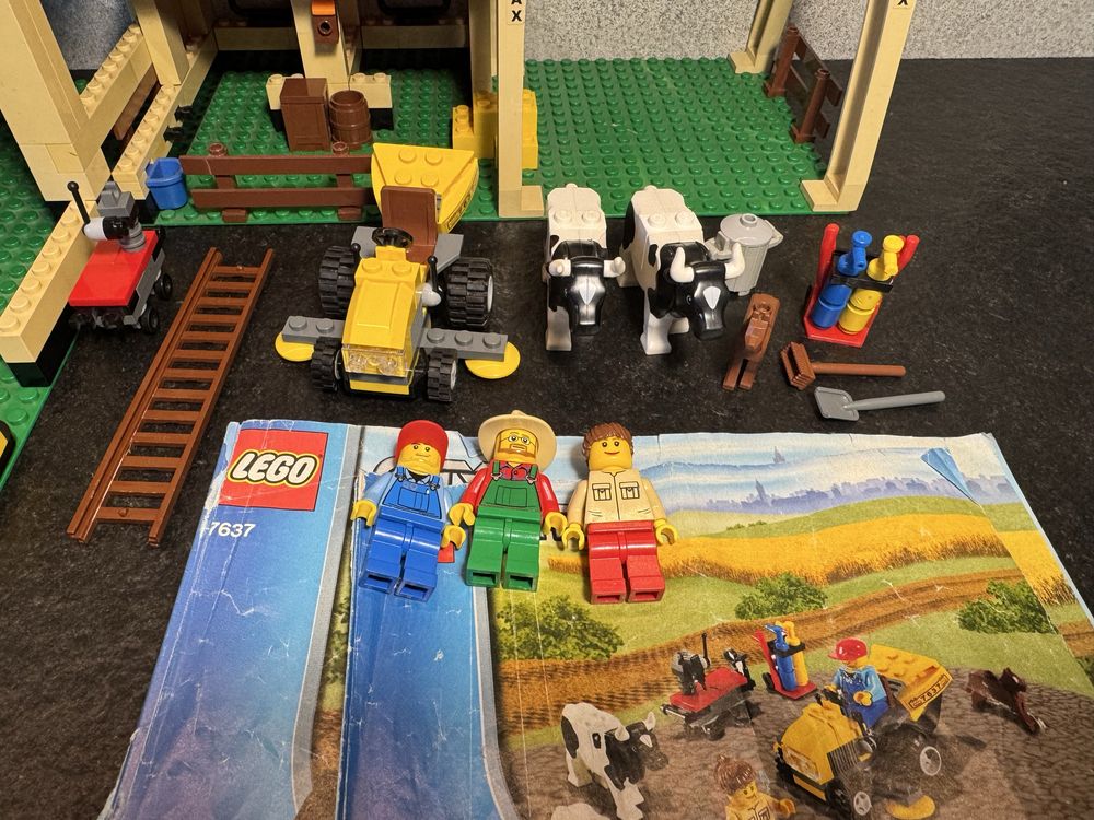 LEGO 7637 City Farma traktor zestaw klocki krowa